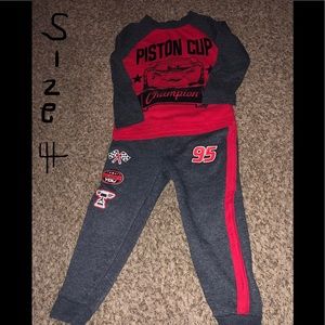 Cars toddler sweatsuit